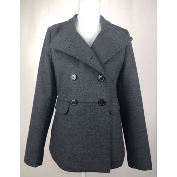 Old Navy Double-Breasted Gray Jacket/ Coat - Picture 2 of 8